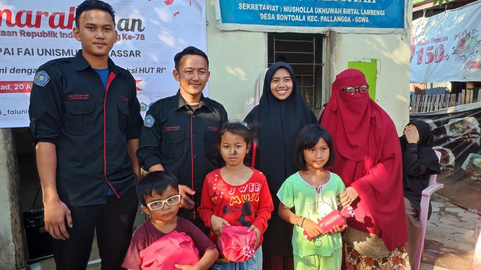 Sinergi HMJ PAI Unismuh Makassar dan Aisyiyah Gowa Meriahkan HUT ke-78 RI